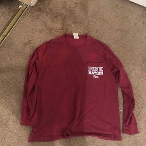 Pink Maroon Long Sleeve
